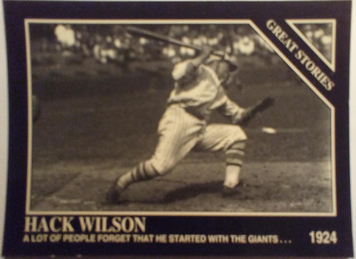 Hack Wilson #998 Baseball Cards 1994 The Sportin News Conlon Collection