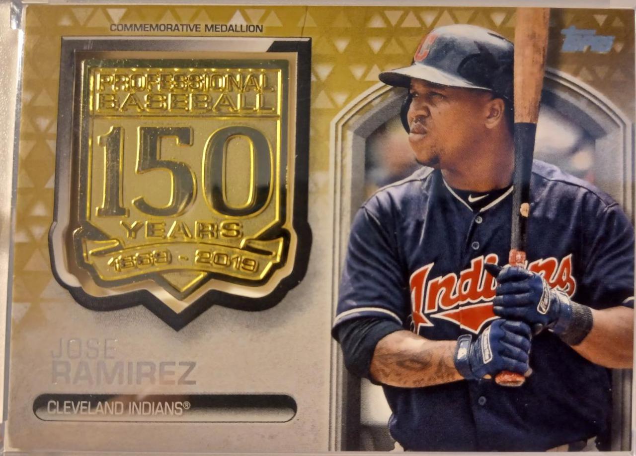 Jose Ramirez [Gold] #AMM-JR Prices | 2019 Topps 150th Anniversary ...
