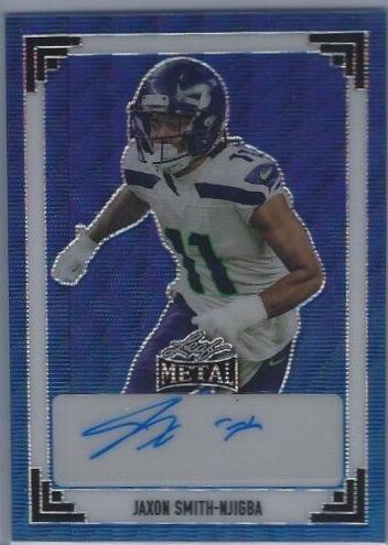 Jaxon Smith-Njigba [Blue Wave] #91A-JSN Prices | 2024 Leaf Metal 1991 ...