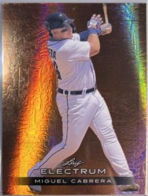 Miguel Cabrera #48 Baseball Cards 2024 Leaf Electrum