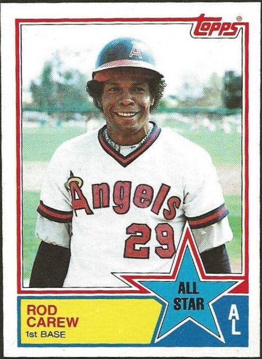 Rod Carew #386 Baseball Cards 1983 Topps