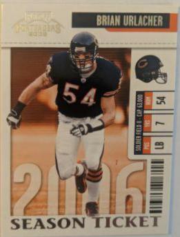 Brian Urlacher #16 Football Cards 2006 Playoff Contenders