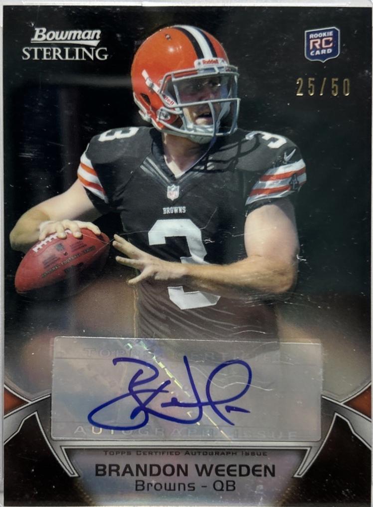 Brandon Weeden [Autograph Black Refractor] #30