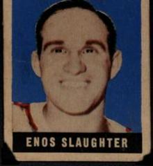 Enos Slaughter [Wrong Back] #127 Baseball Cards 1948 Leaf Prices