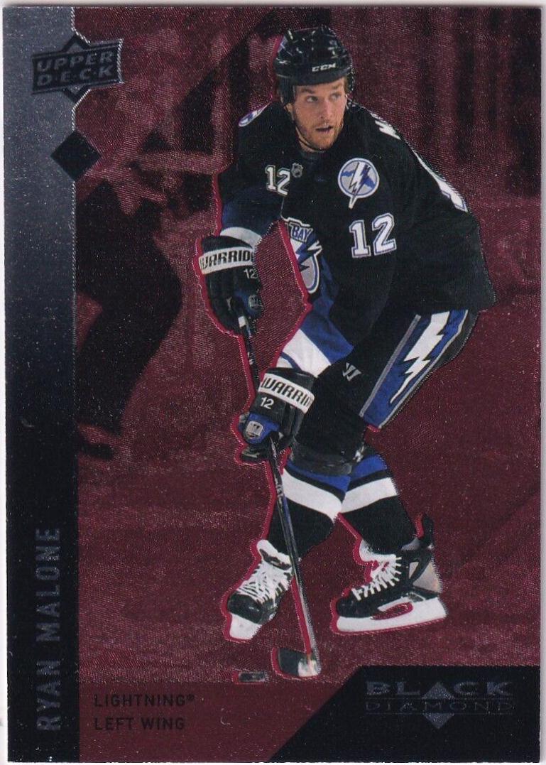 Ryan Malone #28 Hockey Cards 2009 Upper Deck Black Diamond