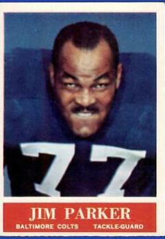 Jim Parker #8 Football Cards 1964 Philadelphia