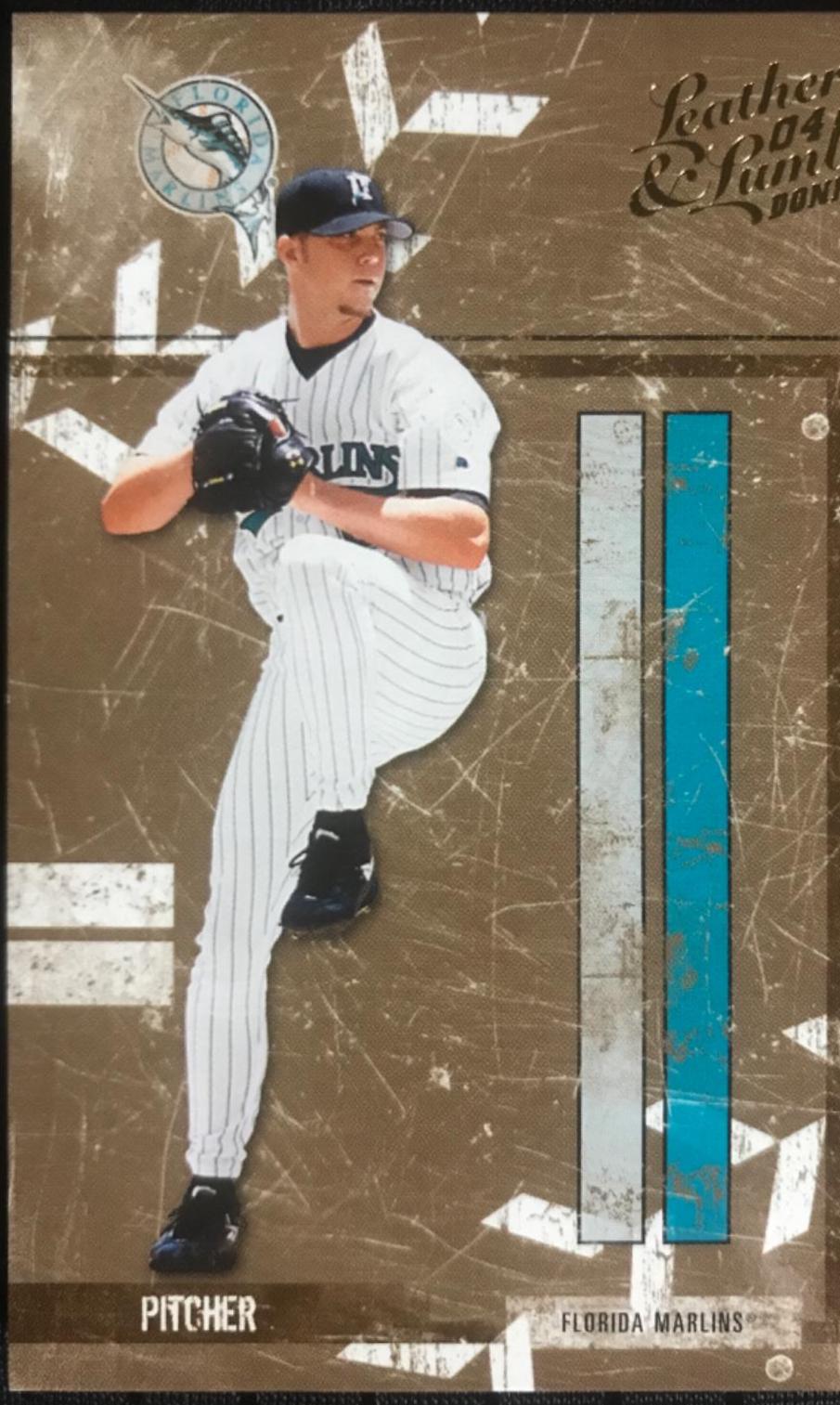 Josh Beckett #54 Baseball Cards 2004 Donruss Leather & Lumber