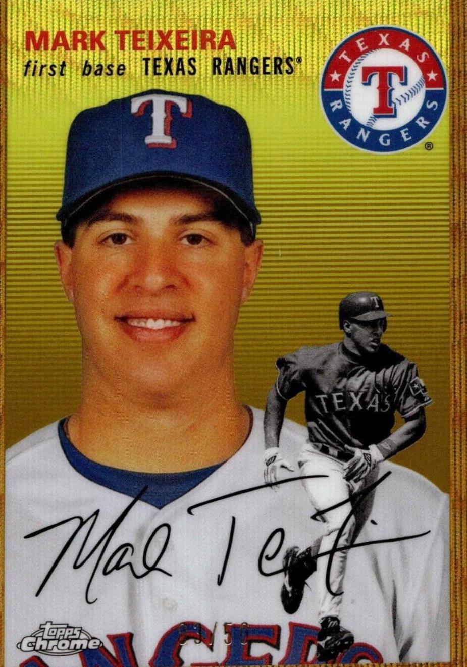 Mark Teixeira [Gold Wave Refractor] #351