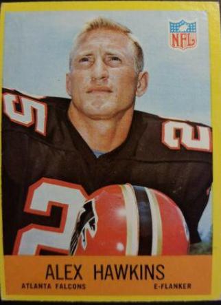 Alex Hawkins #3 Football Cards 1967 Philadelphia