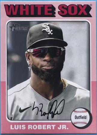 Luis Robert Jr. #487 2024 Topps Heritage Mini Baseball