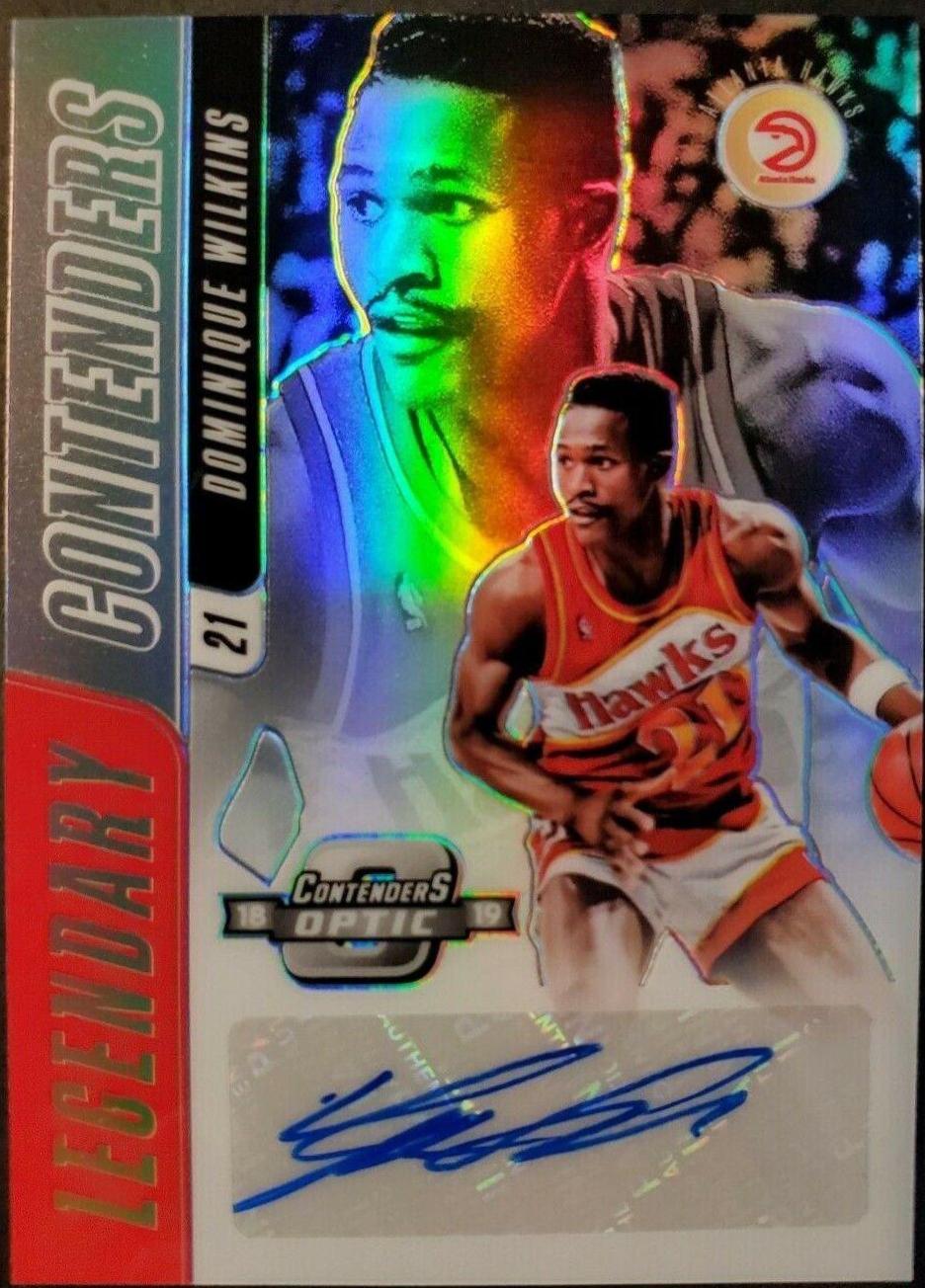 Dominique Wilkins #LC-DWL Basketball Cards 2018 Panini Contenders Legendary Contenders Autographs