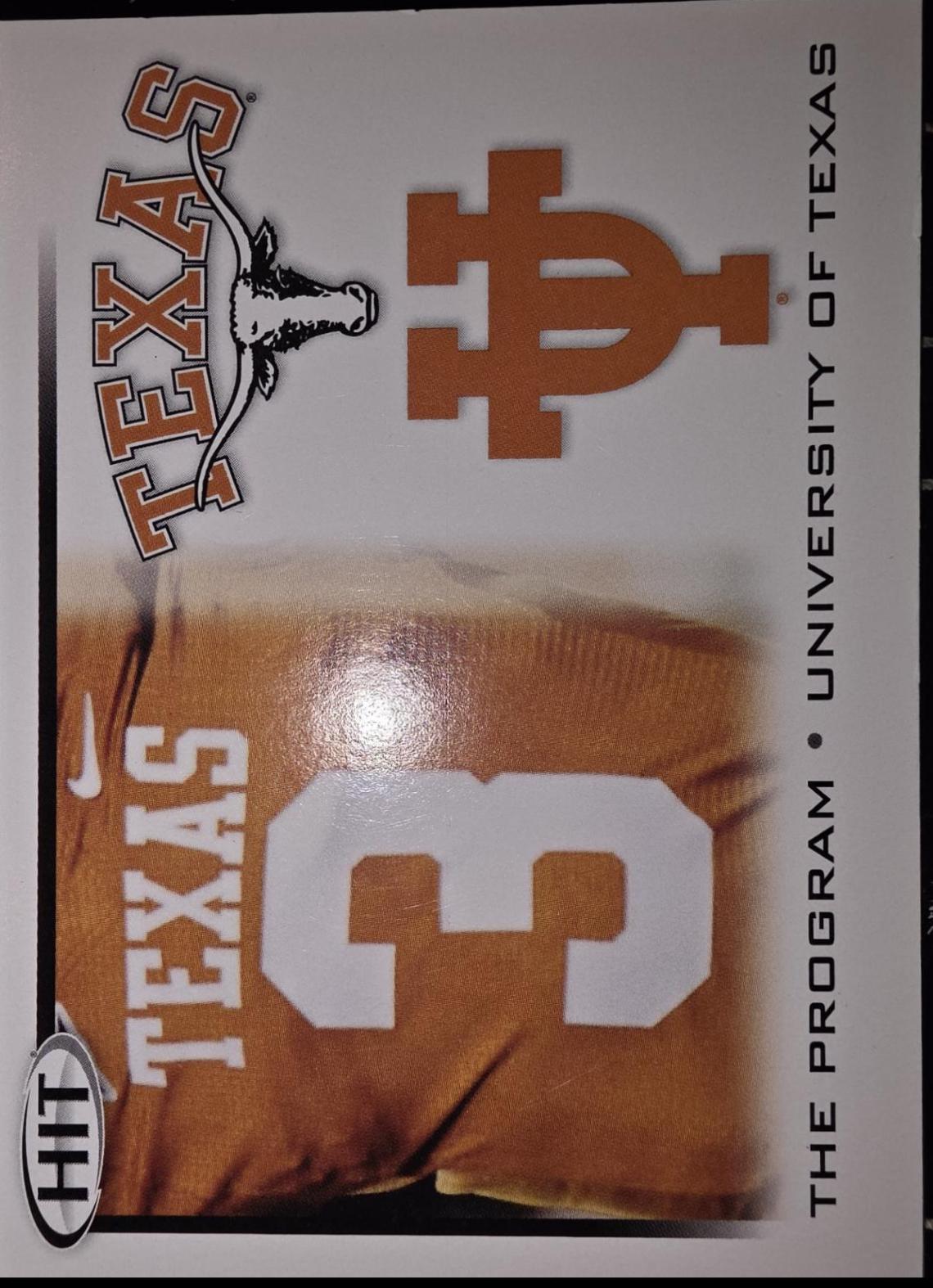 Texas Lonnghorns #50 2010 Sage Hit Football