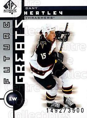 Dany Heatley #111 Hockey Cards 2001 SP Authentic