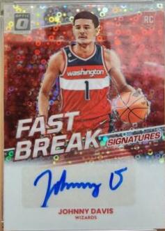 Johnny Davis #FBS-JDV 2022 Panini Donruss Optic Fast Break Signatures Basketball