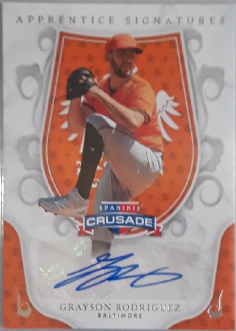 Grayson Rodriguez #AS-GRG Baseball Cards 2024 Panini Crusade Apprentice Signatures