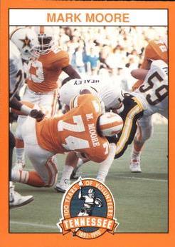 Mark Moore #74 1990 Tennessee Volunteers Centennial Football