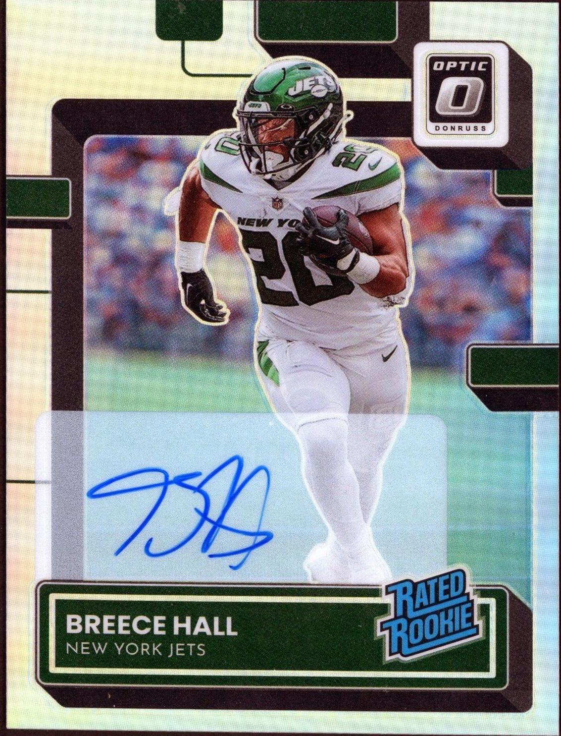 Breece Hall [Autograph Holo] #214 Prices | 2022 Panini Donruss