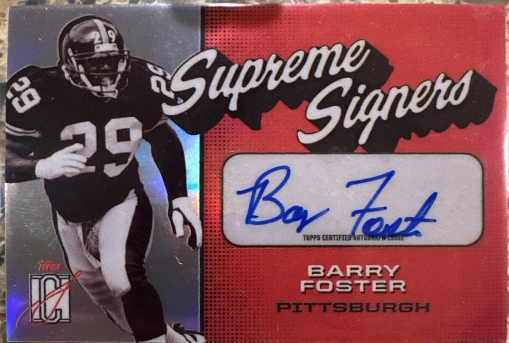 Barry Foster #SS-BF Football Cards 2024 Topps Signature Class Supreme Signers