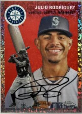 Julio Rodriguez [Rose Gold Mini-Diamond Refractor] #345