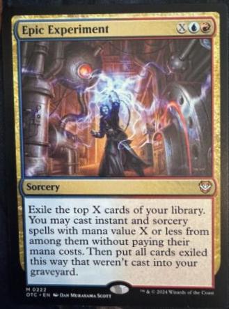 Epic Experiment (Magic Outlaws of Thunder Junction Commander)