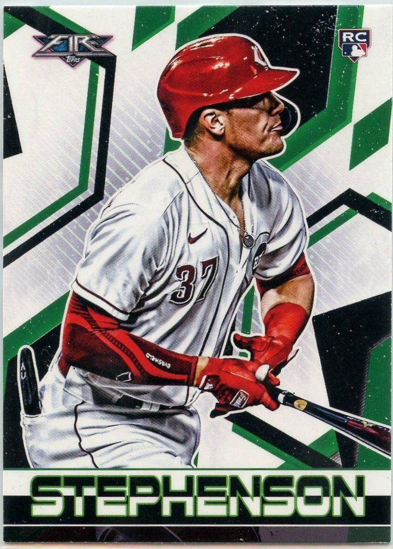 Tyler Stephenson #18 Baseball Cards 2021 Topps Fire