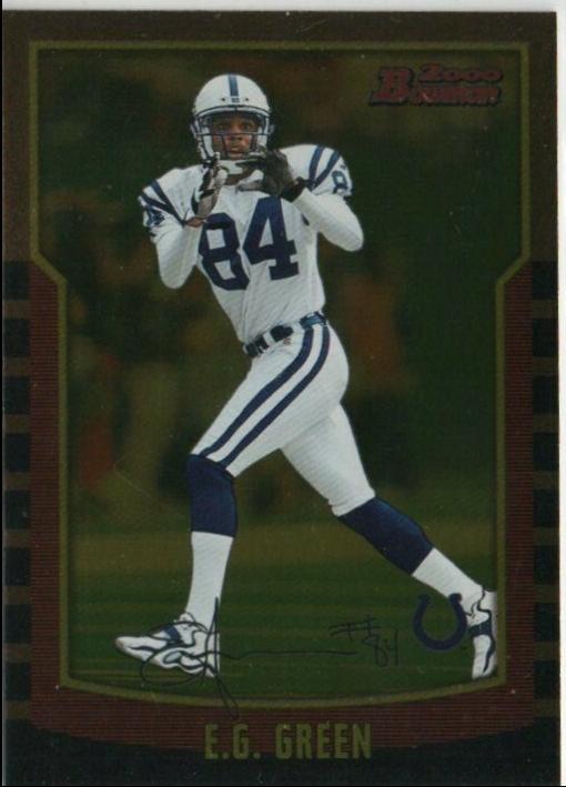 E.G. Green #73 2000 Bowman Football