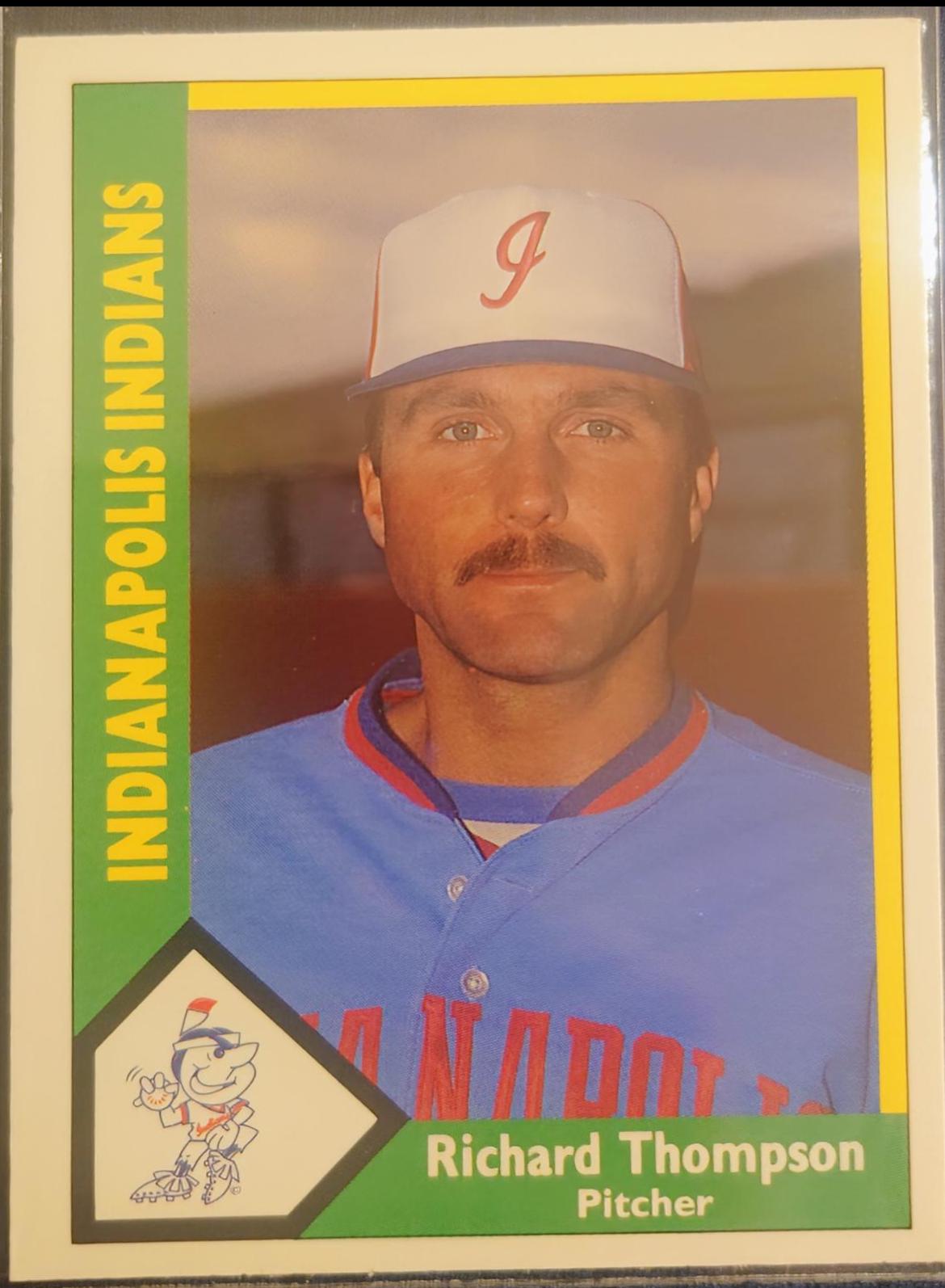 1990 CMC Indianapolis Indians Richard Thompson #9 Baseball Cards 1990 CMC Indianapolis Indians