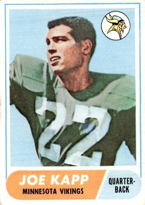 Joe Kapp #159 Football Cards 1968 Topps