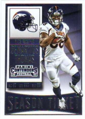 Demaryius Thomas #3 Football Cards 2015 Panini Contenders