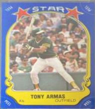 Tony Armas #5 Baseball Cards 1981 Fleer Star Stickers
