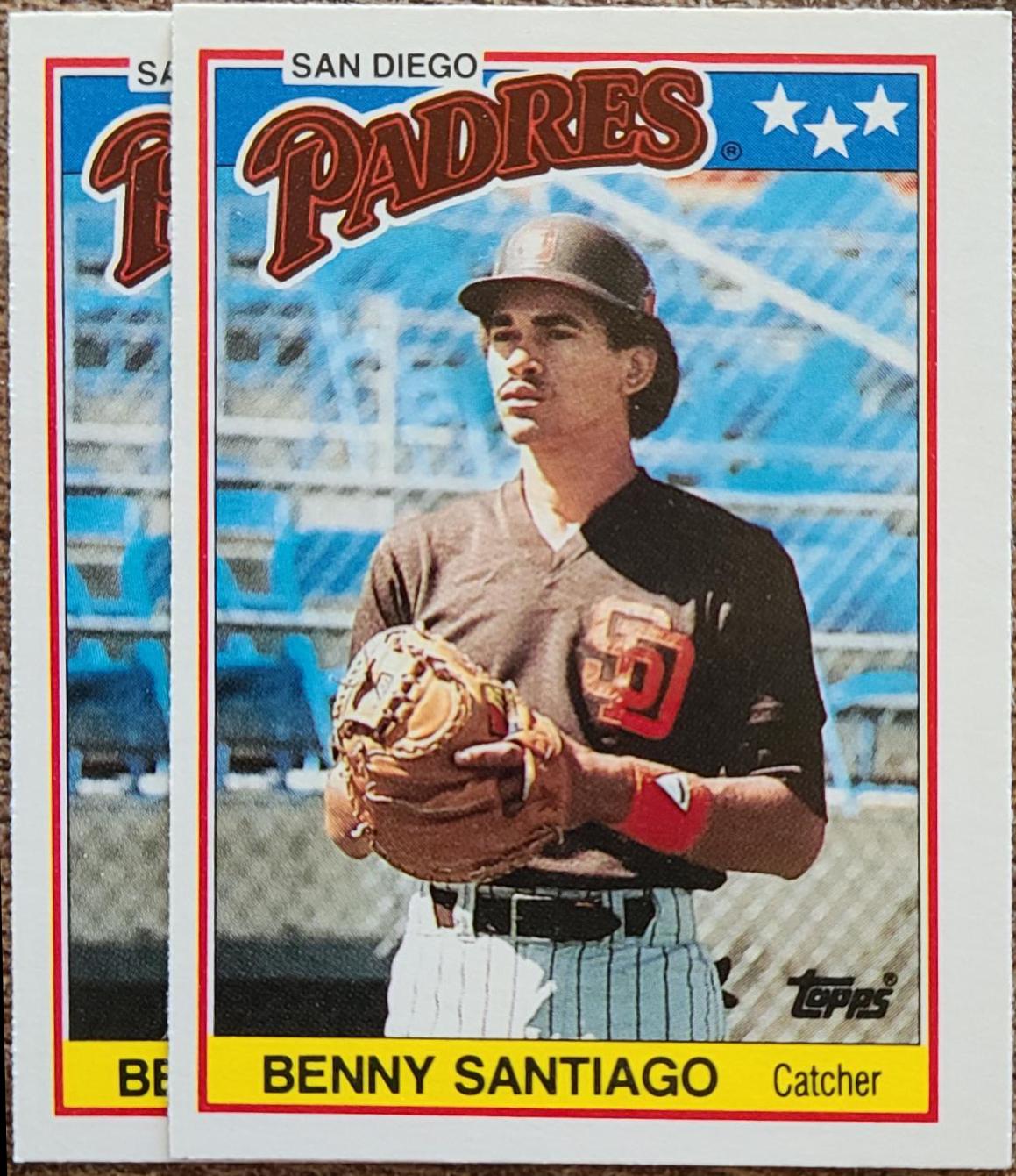 Benny Santiago #66 Baseball Cards 1988 Topps U.K. Mini
