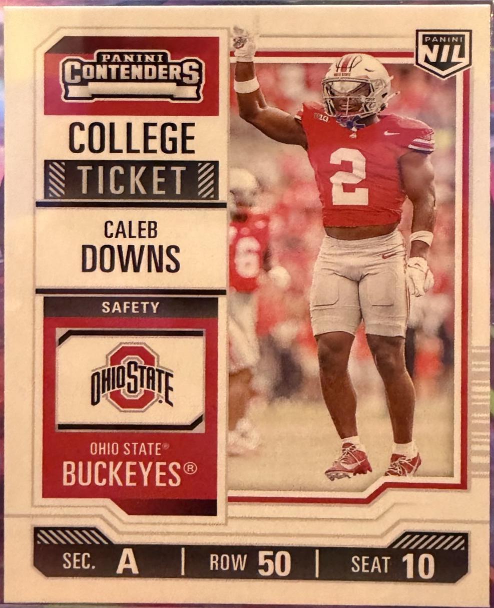 Caleb Downs #3 2025 Panini Ohio State University Football