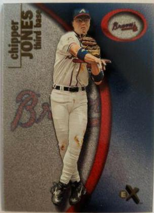 Chipper Jones #10 Baseball Cards 2001 Fleer EX