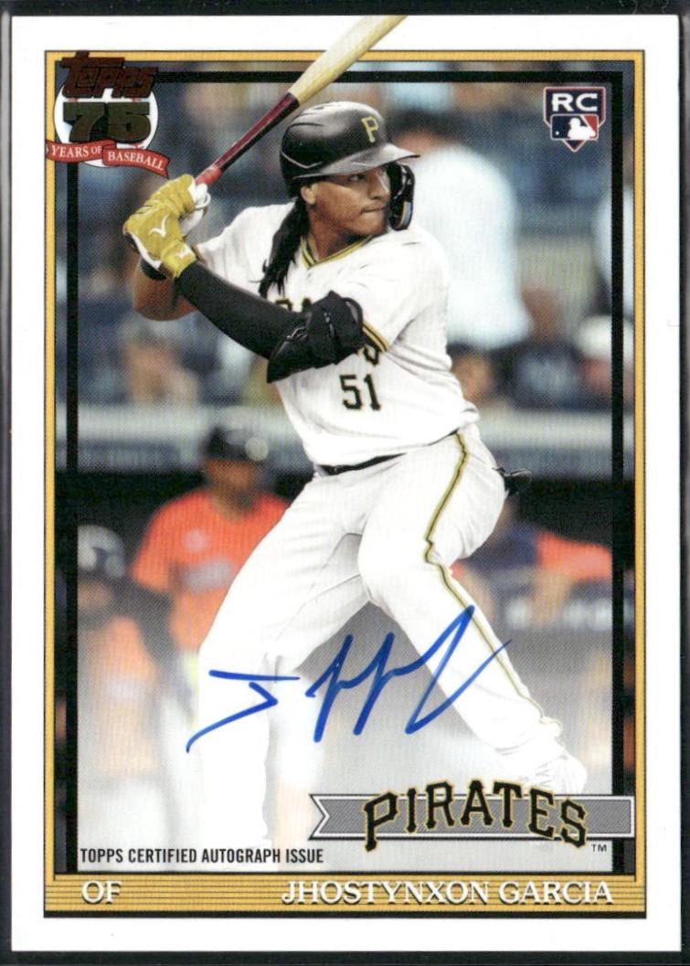 Jhostynxon Garcia #91AU-JG 2026 Topps Update 1991 Autograph Baseball