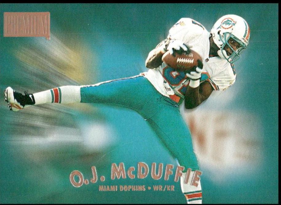 O.J. McDuffie #9 Football Cards 1997 Skybox Premium