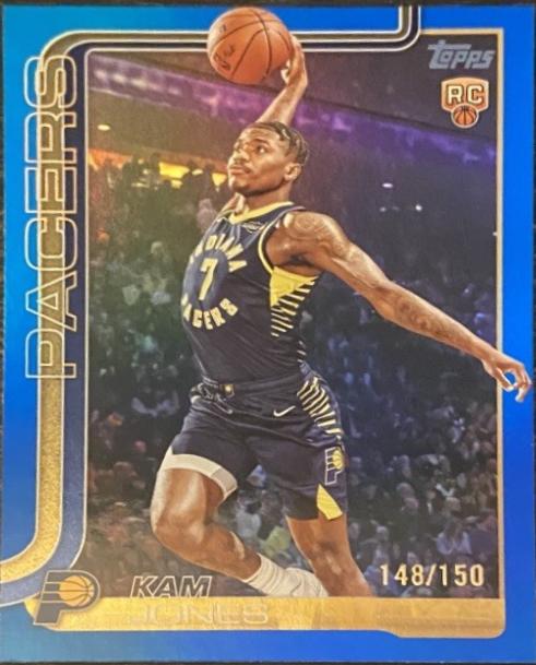 Kam Jones [Holo Blue Foil] #239 Prices | 2025 Topps | Basketball Cards