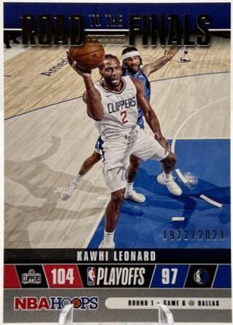 Kawhi Leonard #42 Basketball Cards 2021 Panini Hoops Road to the Finals