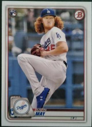Dustin May #38 Baseball Cards 2020 Bowman