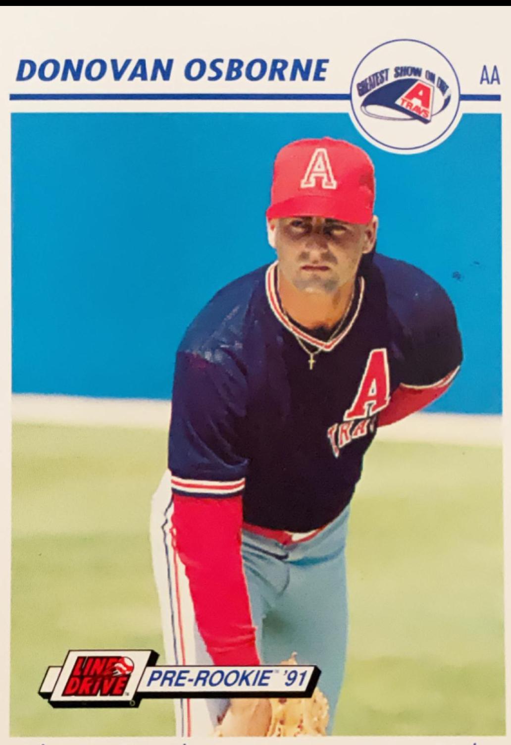 Donovan Osborne #40 Baseball Cards 1991 Impel Line Drive Pre Rookie AA