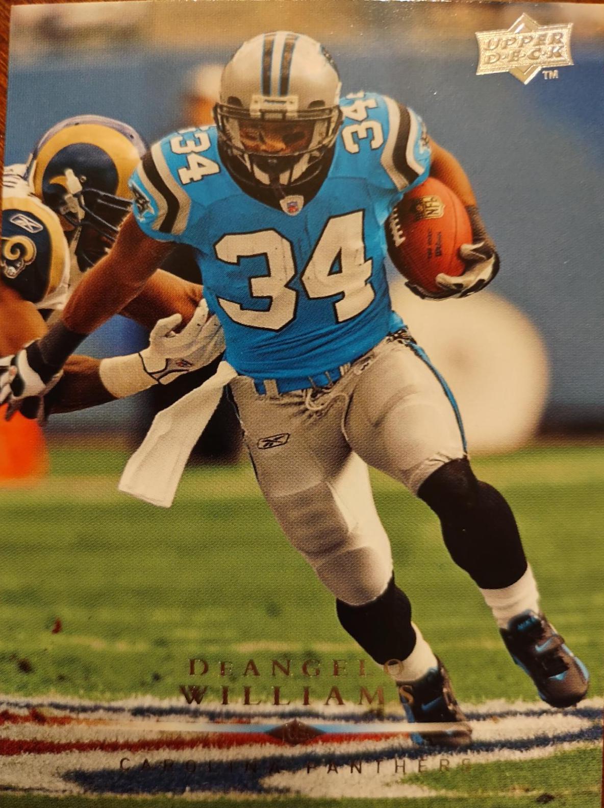 DeAngelo Williams #23 Football Cards 2008 Upper Deck