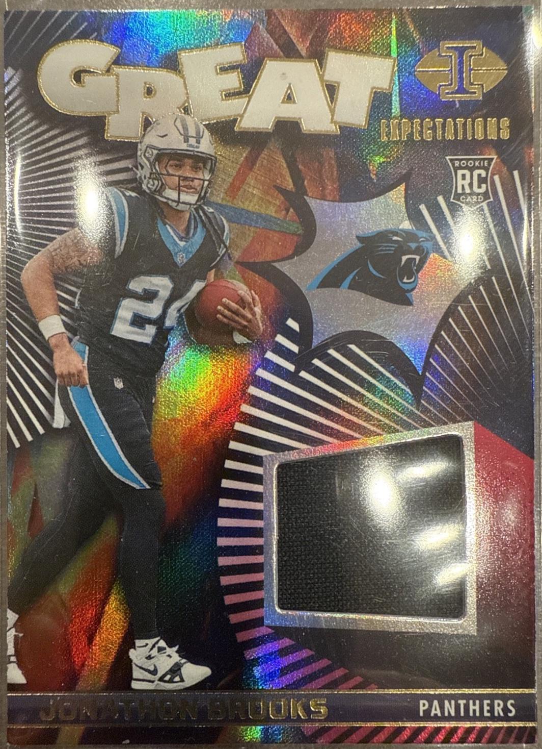 Jonathon Brooks #GE-JBS 2024 Panini Illusions Great Expectations Football