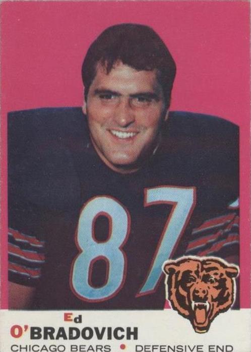 Ed O'Bradovich #95 Football Cards 1969 Topps