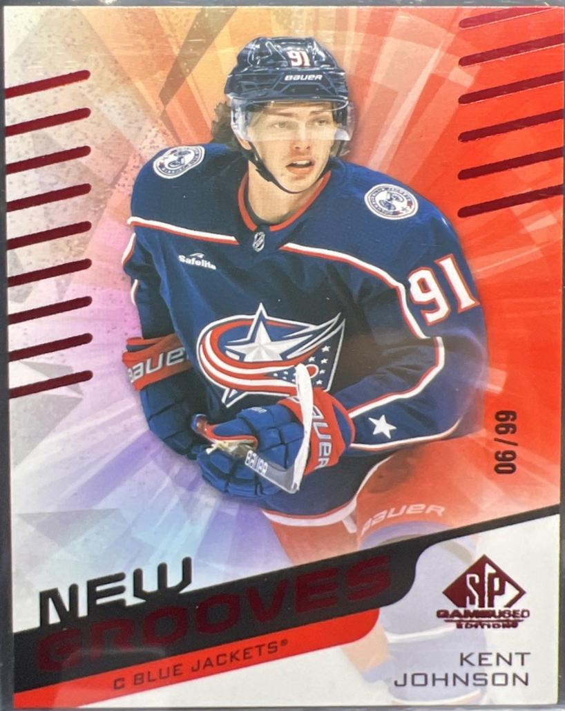 Kent Johnson #NG-4 2022-23 SP Game Used Hockey New Grooves