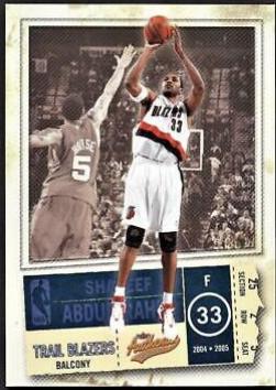 Shareef Abdur Rahim #24 Basketball Cards 2004 Fleer Authentix