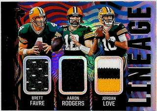 Brett Favre, Aaron Rodgers, Jordan Love