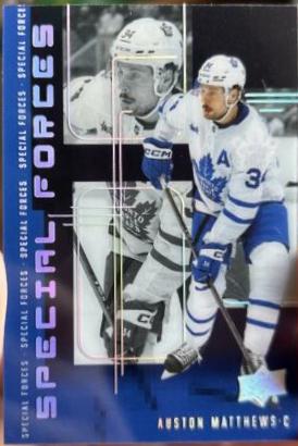 Auston Matthews #SF-7 Hockey Cards 2023 Upper Deck Special Forces
