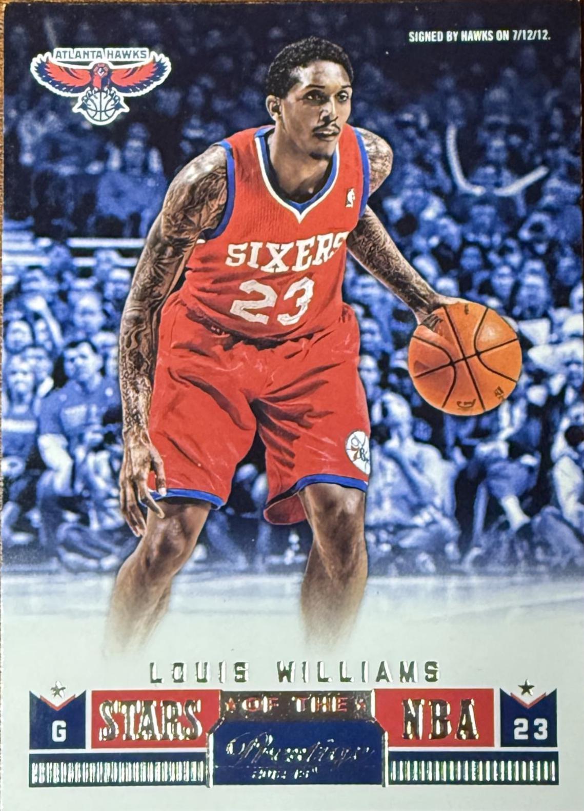 Louis Williams #10 Basketball Cards 2012 Panini Prestige Stars of the NBA