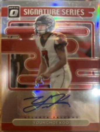 Younghoe Koo #SS-YK Football Cards 2021 Panini Donruss Optic Signature Series