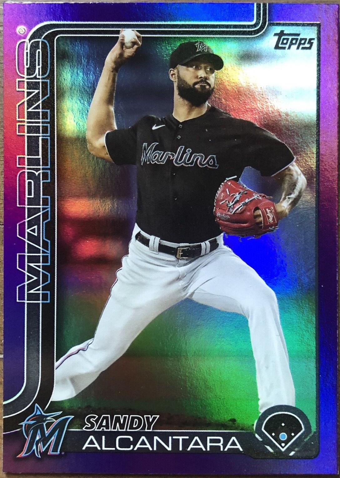 Sandy Alcantara [Purple Foil] (2025 Topps)