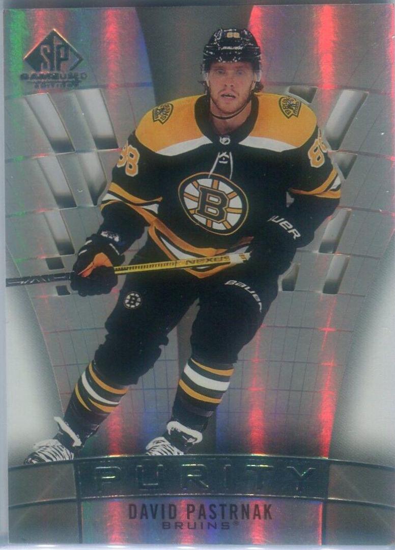 David Pastrnak #P-29 2021-22 SP Game Used Hockey Purity